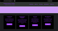 Desktop Screenshot of canberradancetheatre.org